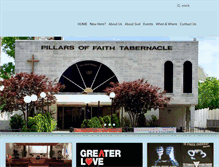 Tablet Screenshot of pillarsoffaithtabernacle.com